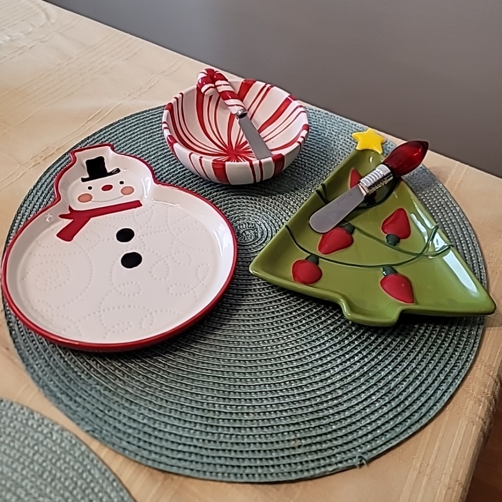 Holiday Themed Ceramic Serving Sets